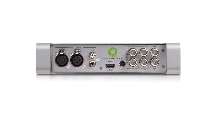 Matrox MXO2 LE Connections - Inputs