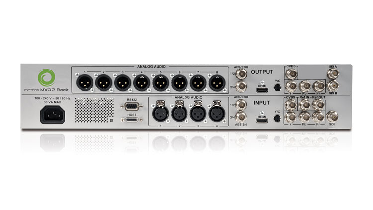 Matrox MXO2 Rack Connections